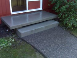 Decorative Concrete Sidewalk & Steps